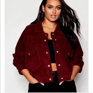 Plus Oversized Trucker Cord Jacket